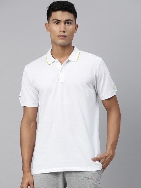 

Allen Solly Tribe Men White Solid Polo Collar T-shirt