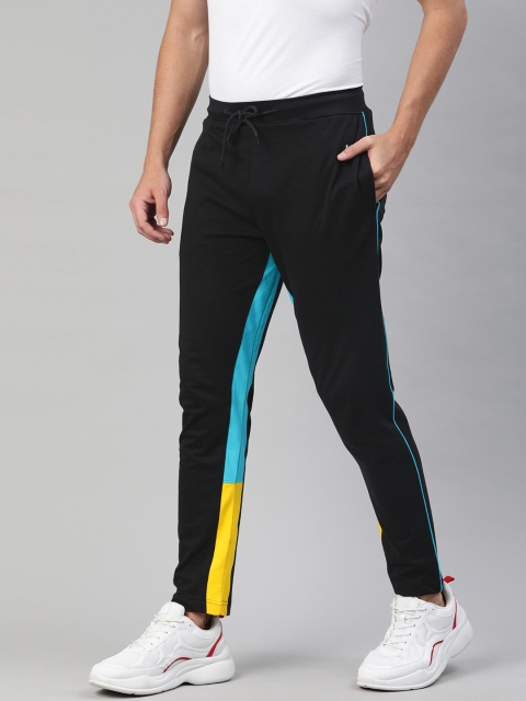 

Allen Solly Tribe Men Black Straight Fit Solid Track Pants with Striped Detailing