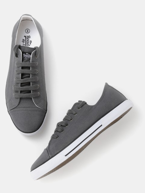 

Roadster Men Grey Canvas Shoes