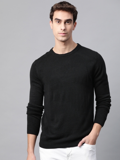 

Marks & Spencer Men Black Solid Pullover