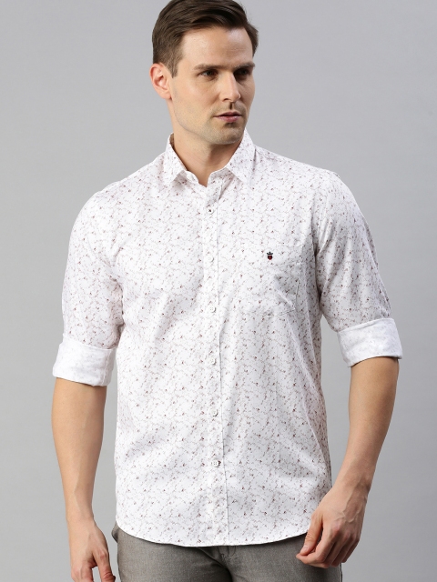 

Louis Philippe Sport Men White Slim Fit Printed Casual Cotton Shirt