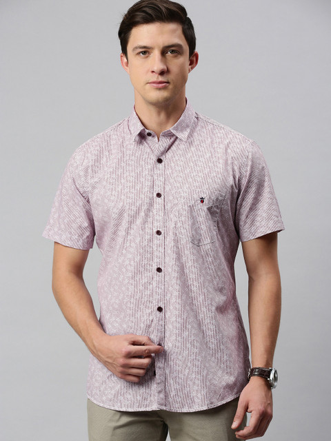 

Louis Philippe Sport Men Maroon Slim Fit Striped Casual Shirt
