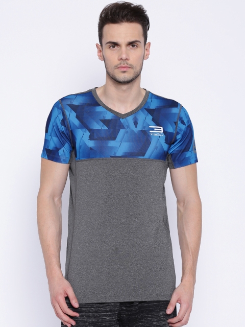 

Jack & Jones Tech Charcoal Grey Melange T-shirt