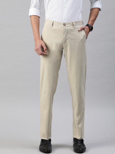 

Louis Philippe Sport Men Beige Slim Fit Ditsy Printed Chinos
