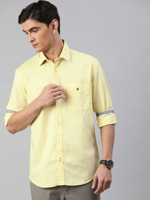 

Louis Philippe Sport Men Yellow Union Slim Fit Solid Casual Shirt