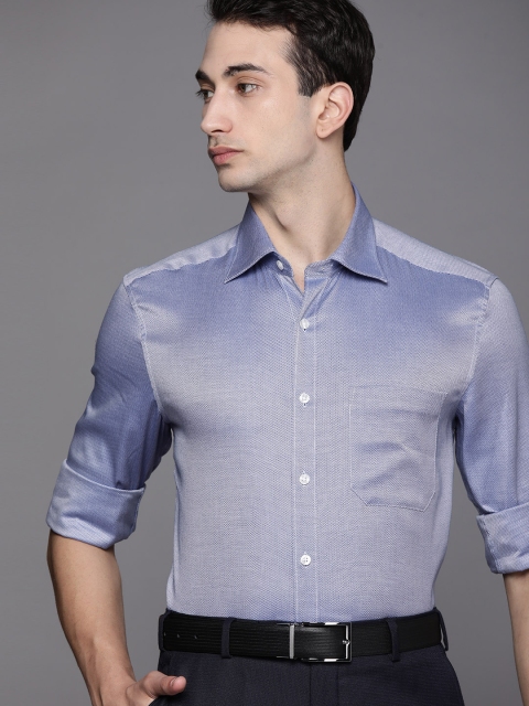 

Louis Philippe Men Blue Classic Formal Shirt