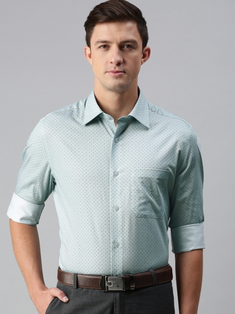 

Louis Philippe Men Green Formal Shirt