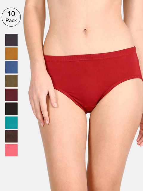 

LUX Cozi for her Women Pack Of 10 Assorted Hipster Briefs COZIHER_PTY_101_10PC