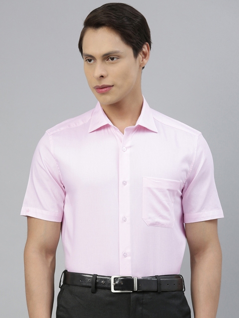 

Louis Philippe Men Pink Regular Fit Solid Casual Shirt