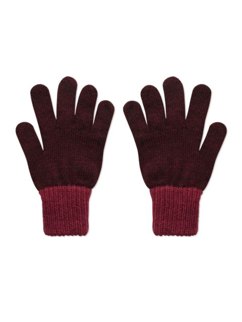 

Kosha Boys Burgundy Solid Winter Gloves
