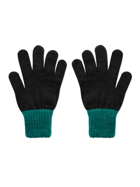 

Kosha Boys Black & Green Colourblocked Hand Gloves