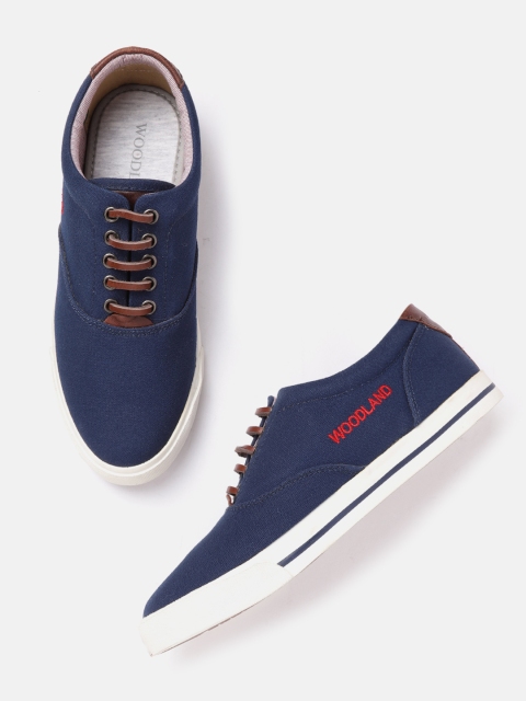 

Woodland Men Navy Blue Solid Sneakers