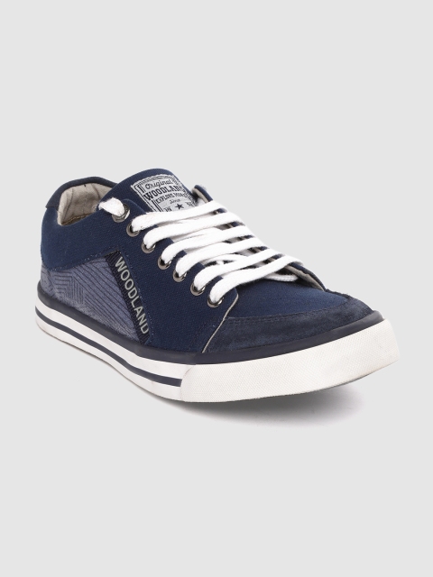 

Woodland Men Navy Blue Printed Sneakers