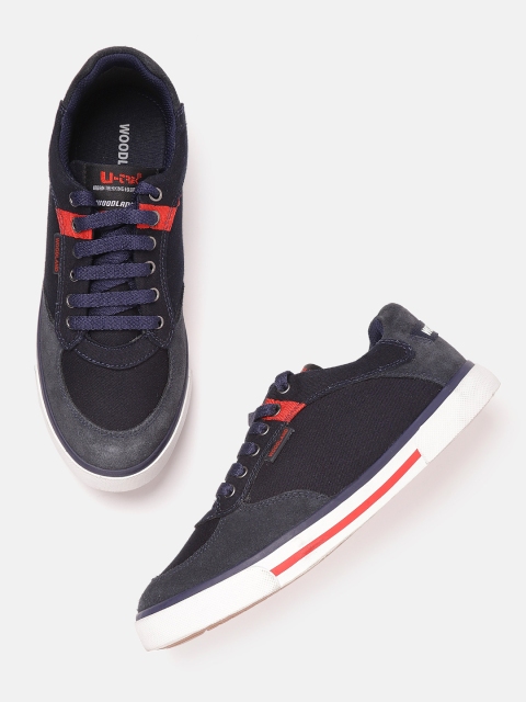 

Woodland Men Navy Blue Solid Sneakers