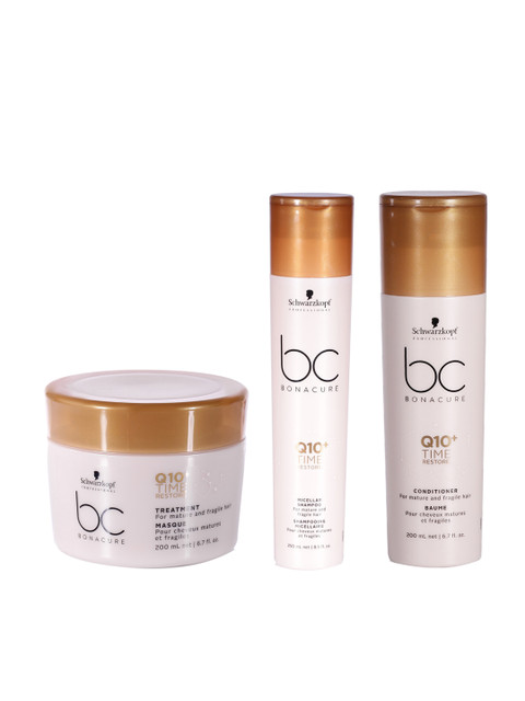 

Schwarzkopf PROFESSIONAL Unisex Set of 3 Hair Care Kit, Beige