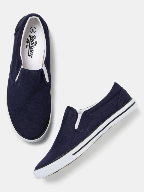 

Roadster Men Navy Loafers, Navy blue