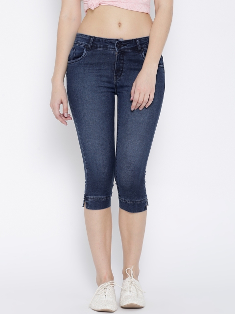 

Devis Blue Washed Slim Denim Capris