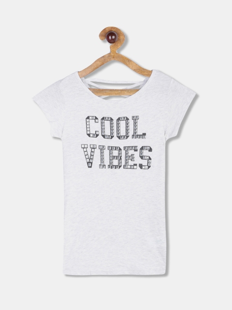 

The Childrens Place Girls White Printed Top