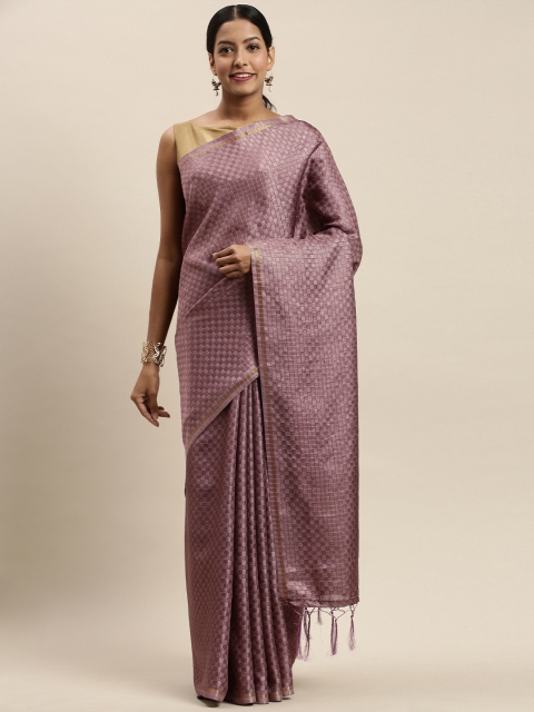 

Nanda Silk Mills Purple Woven Design Bhagalpuri Saree