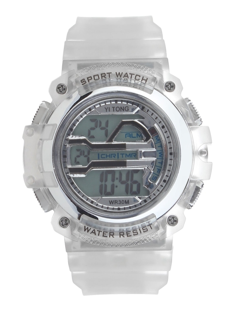 

FLUID Women Silver-Toned Digital Watch FLW-Sport Digital-B-SL