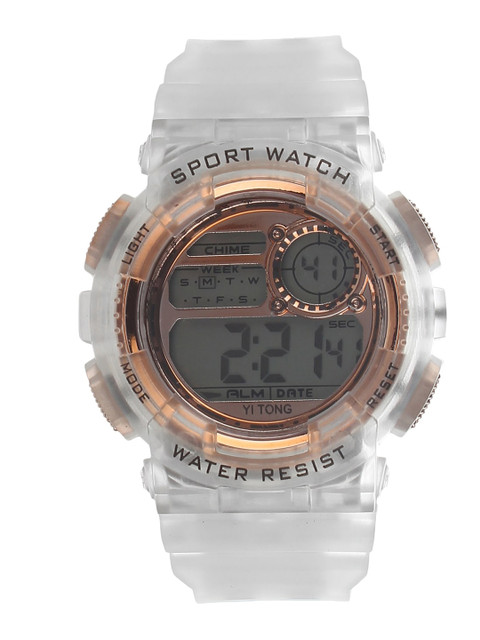 

FLUID Women Copper-Toned & White Digital Watch FLW-Sport Digital-D-CP