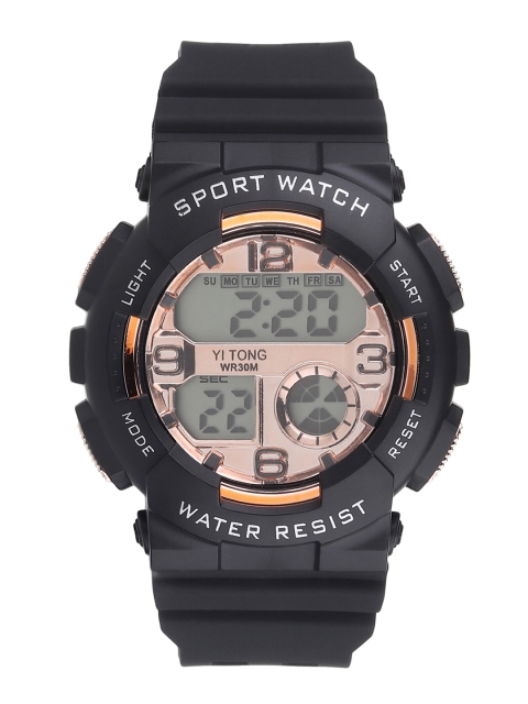 

FLUID Women Copper-Toned & Black Digital Watch FLW-Sport Digital-I-CP
