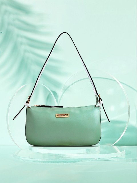 

ESBEDA Green & White Solid Shoulder Bag