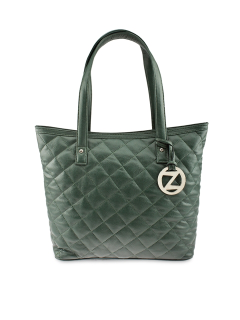 

OsaiZ Green Quilted Shoulder Bag