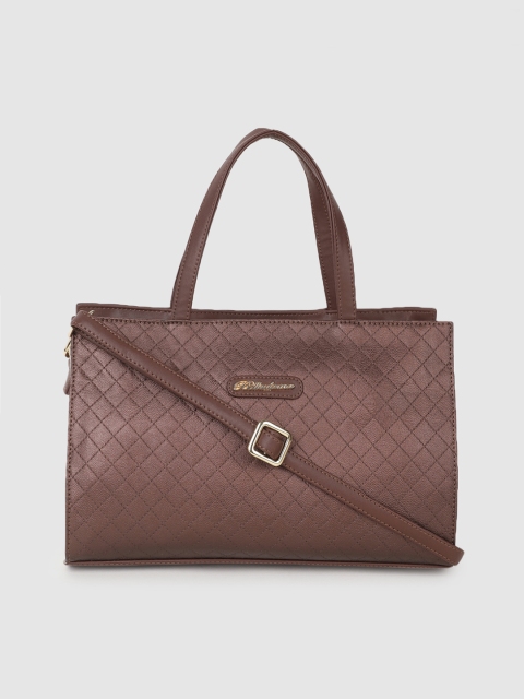 

BELLADAMA Brown Quilted Sapphire Handheld Bag