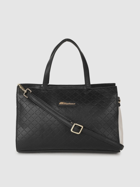 

BELLADAMA Black Textured Handheld Bag