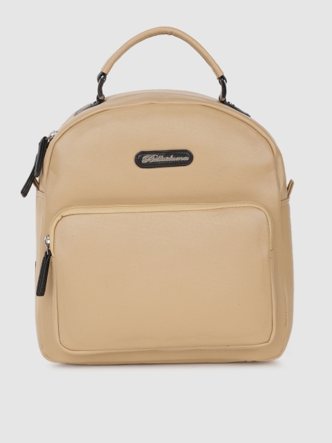 

BELLADAMA Women Beige Solid Backpack