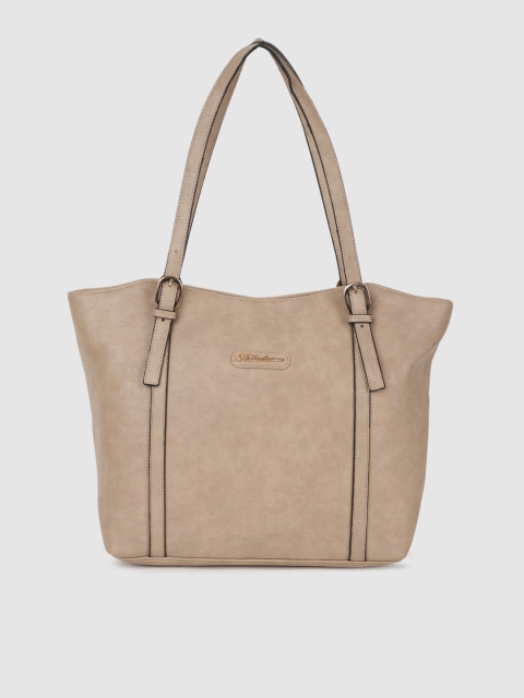 

BELLADAMA Beige Solid Shoulder Bag