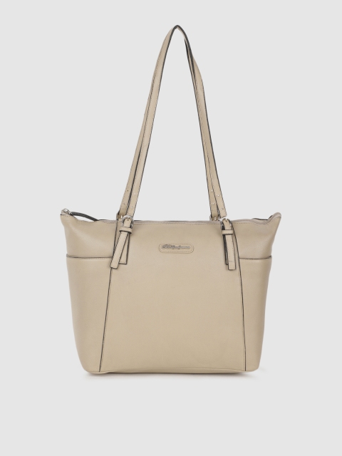 

BELLADAMA Beige Structured Shoulder Bag
