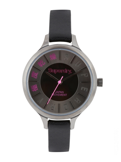 

Superdry Women Gunmetal-Toned Dial Watch SYL169B, Metallic