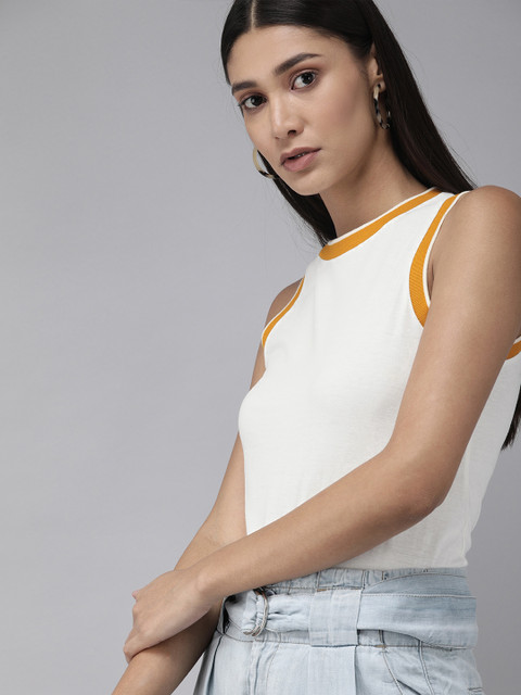 

The Roadster Lifestyle Co X FAST FURIOUS Women White Pure Cotton T-shirt