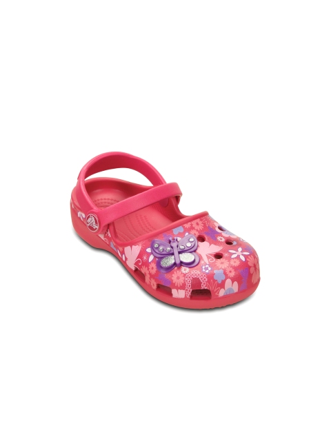 

Crocs Karin Girls Red Floral Print Clogs