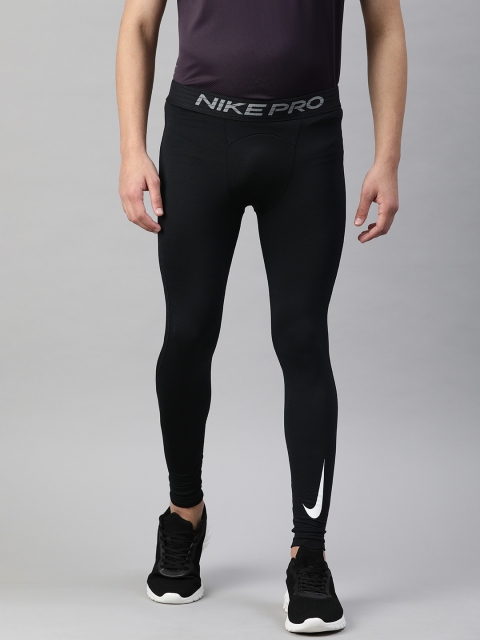 

Nike Men Black Solid NP WARM Tights