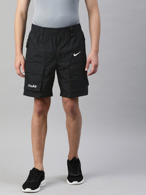 

Nike Men Black Solid Regular Fit NSW NIKE AIR+ Sports Shorts