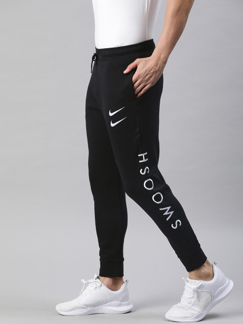 

Nike Men's Black and White Printed Track Pants