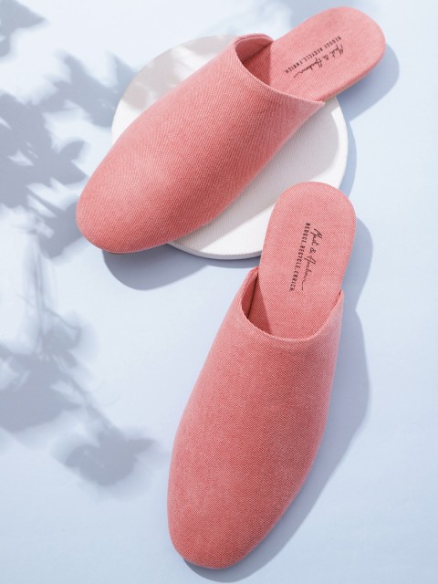 

Mast & Harbour Women Coral Pink Solid Natural Rubia Dyed Sustainable Mules