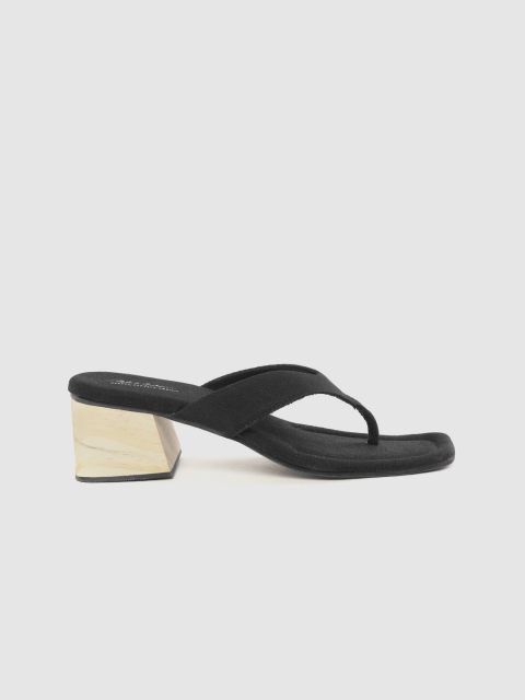 

Mast & Harbour Women Black Solid Block Heels