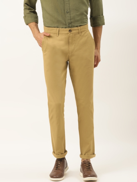 

United Colors of Benetton Men Khaki Slim Fit Solid Chinos