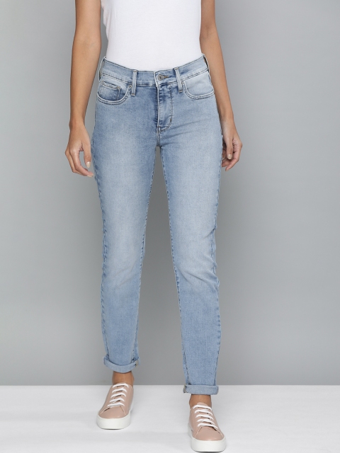 

Levis Women Blue Skinny Fit Mid-Rise Clean Look Sustainable Jeans