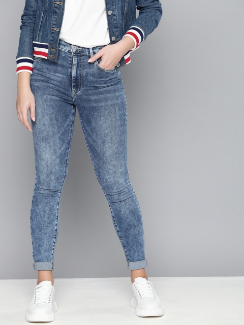 

Levis Women Blue Super Skinny Fit High-Rise Clean Look Stretchable Sustainable Jeans