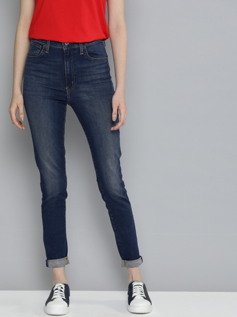 

Levis Women Blue Mile High Innovati Super Skinny Fit High-Rise Stretchable Sustainable Jeans