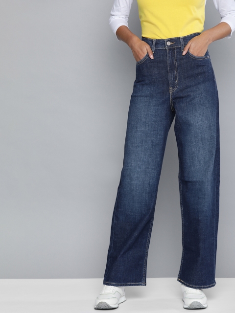 

Levis Women Navy Blue Relaxed Fit High-Rise Clean Look Stretchable Sustainable Jeans