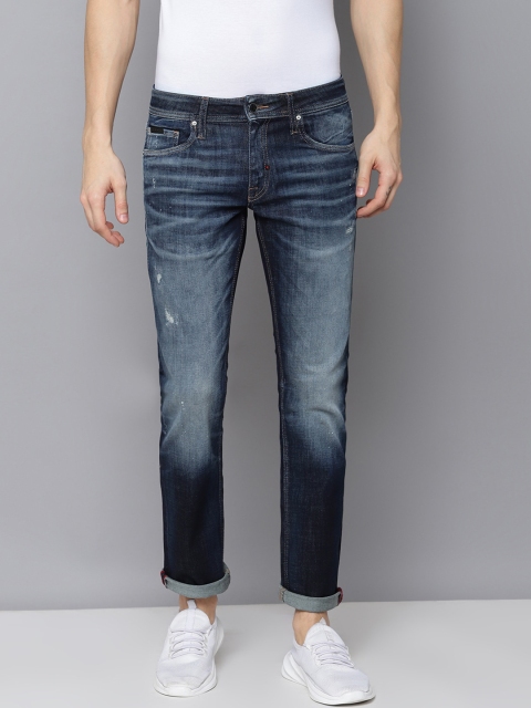 

Antony Morato Men Blue Slim Fit Mid-Rise Mildly Distressed Jeans