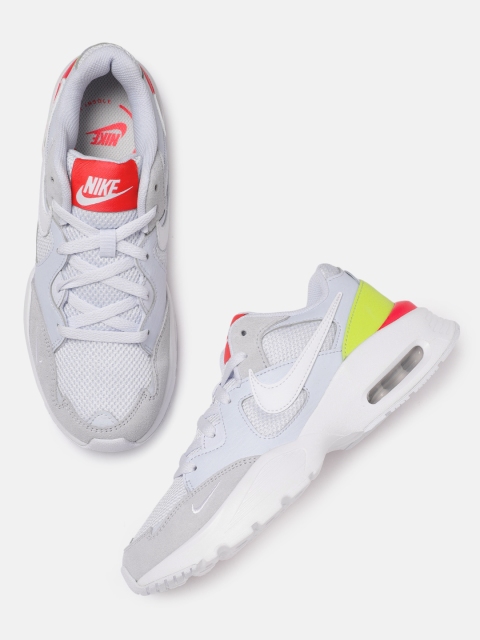 

Nike Women White & Grey Colourblocked AIR MAX FUSION Sneakers