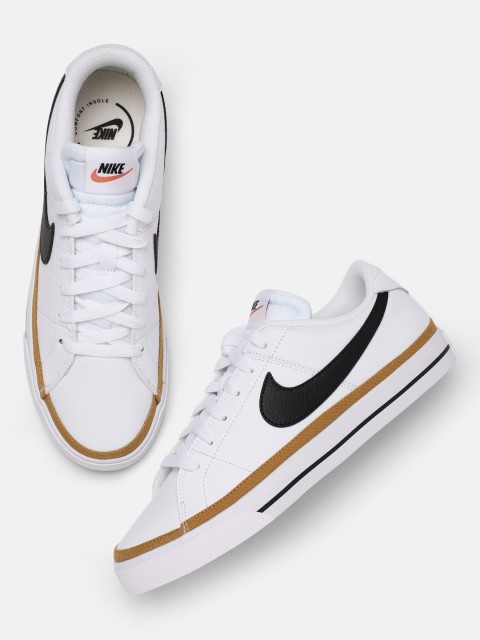 

Nike Women White COURT LEGACY Leather Sneakers