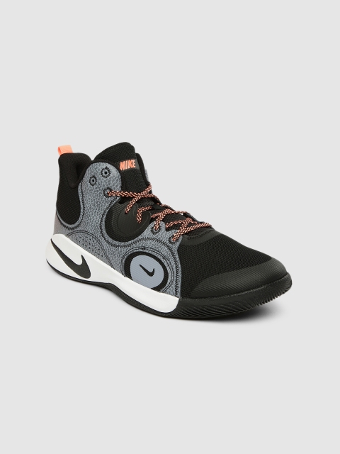 

Nike Unisex Black FLY.BY Mid-Top Basketball Shoes